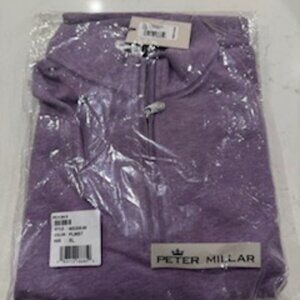 Peter Millar - Purple Quarter Zip Sweater - Size XL
